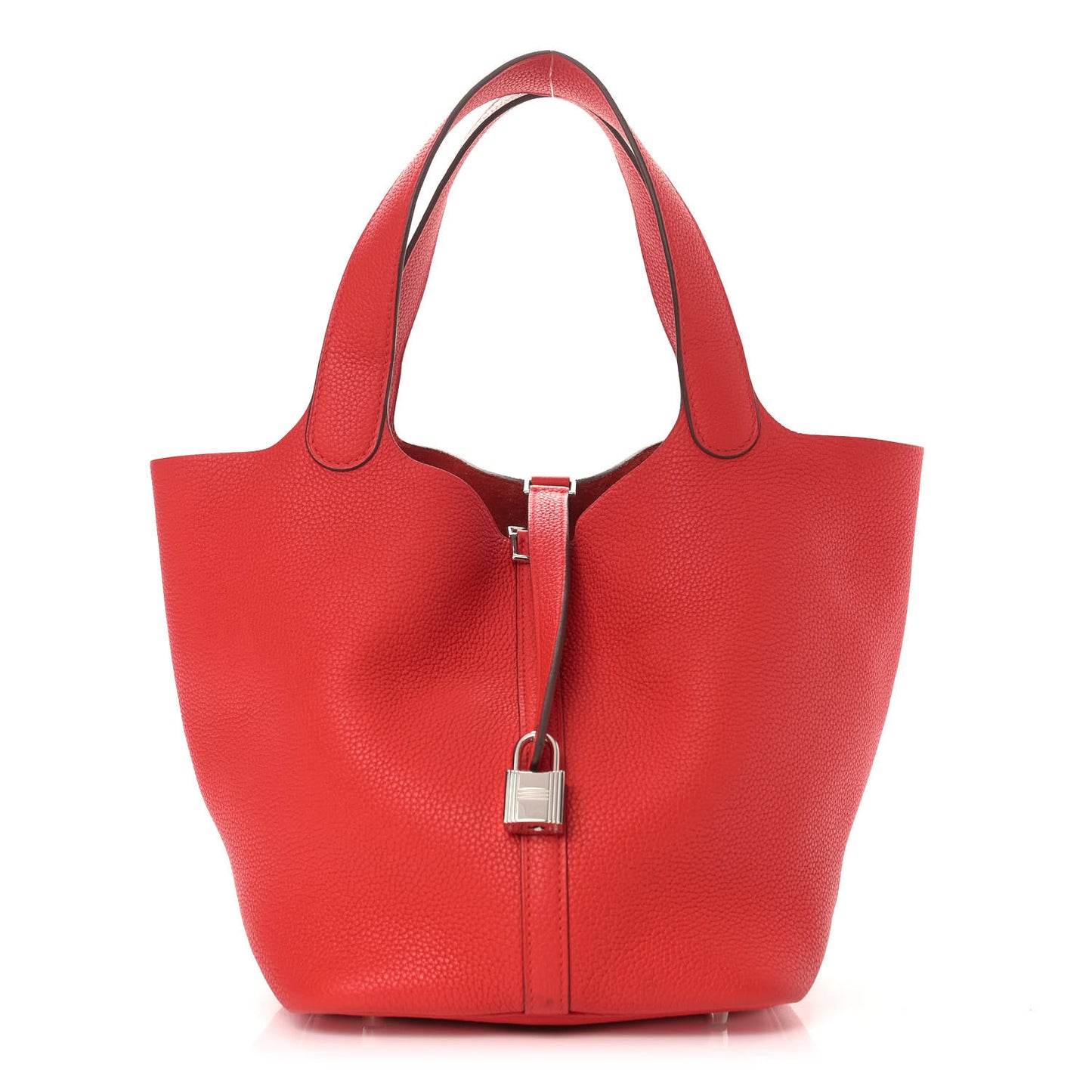 Taurillon Clemence Picotin Lock 22 MM Rouge De Coeur