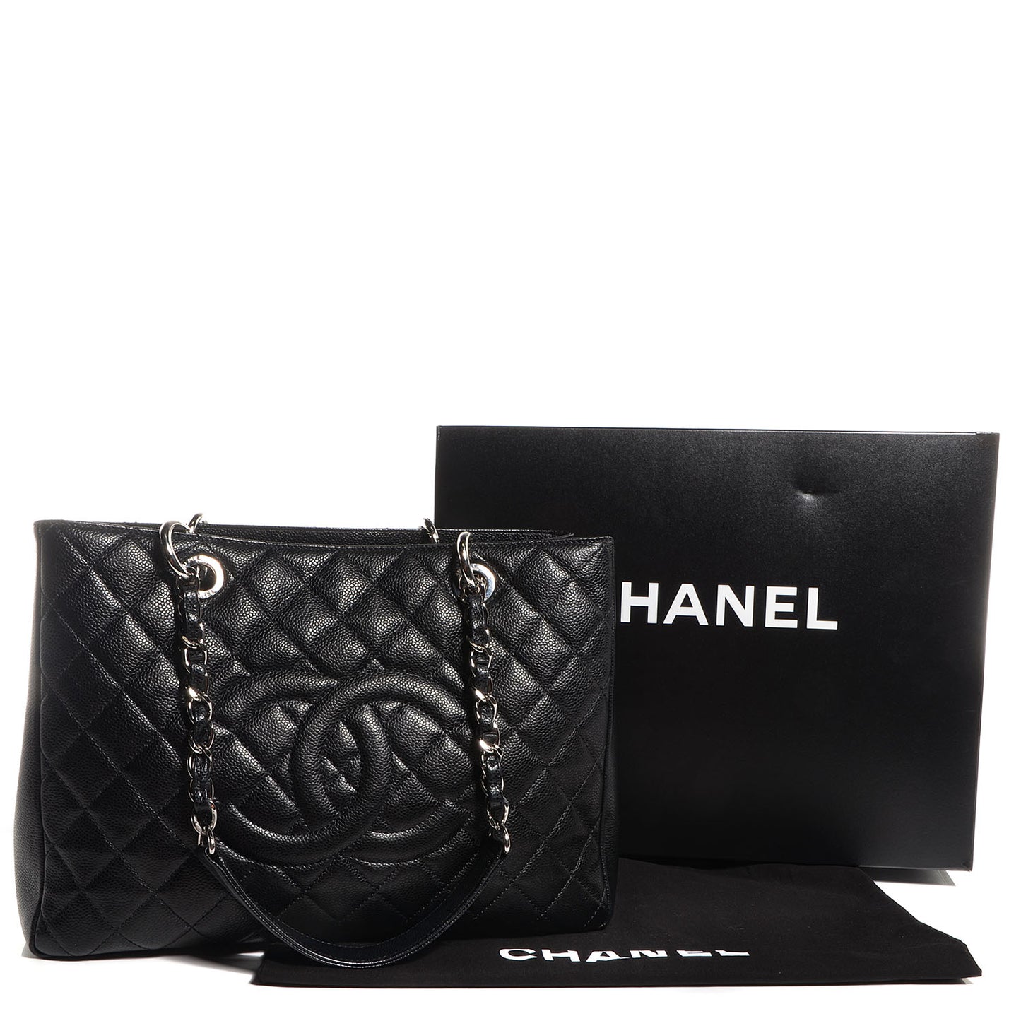 Caviar Grand Shopping Tote GST Black