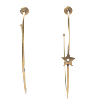 Christian Dior Metal J'Adior Hoop Earrings Aged Gold 1 of 7