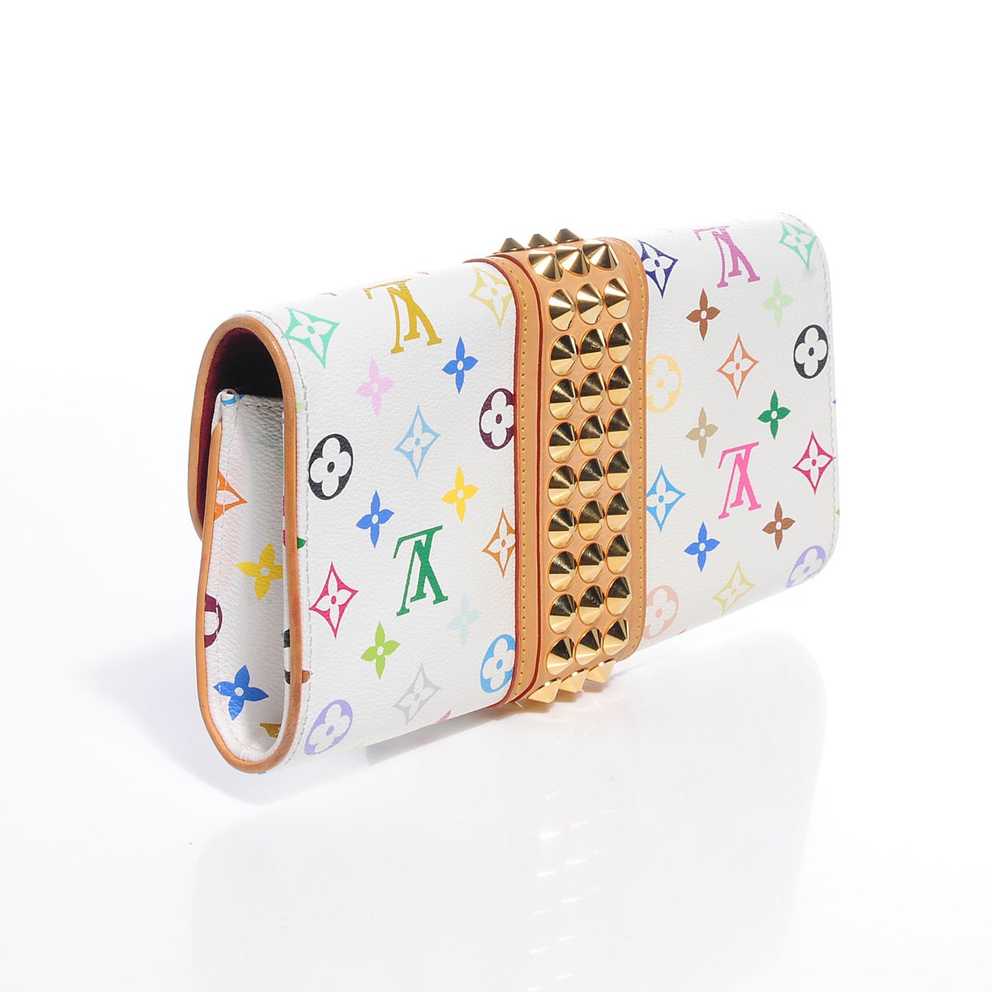 Monogram Multicolor Courtney Clutch White
