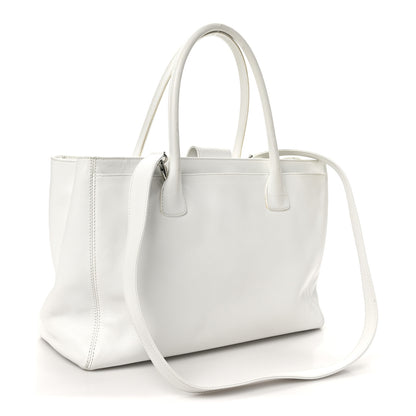 Chanel Calfskin Cerf Executive Shopper Tote White 3 of 12