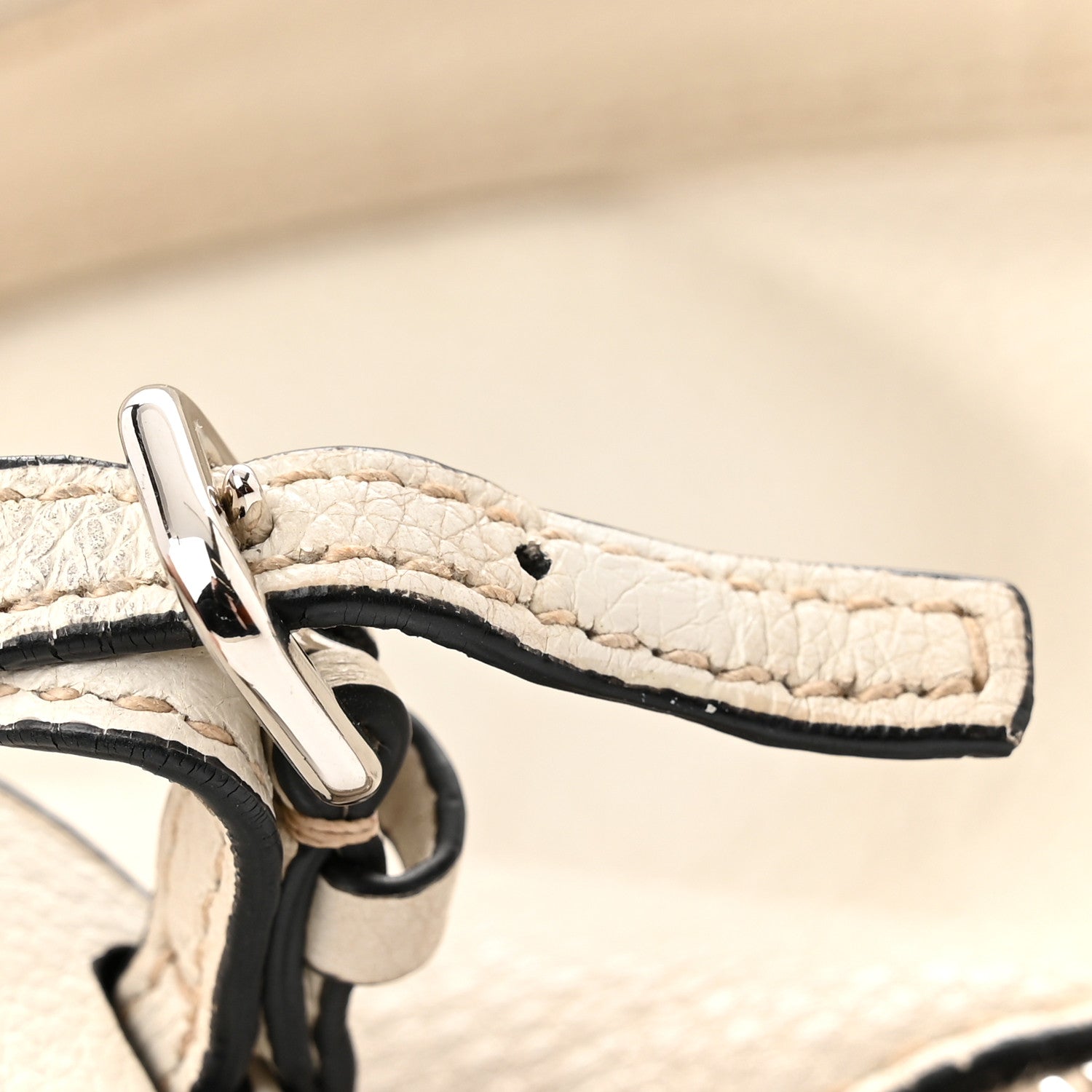 Prada Vitello Daino Hobo White 20 of 26