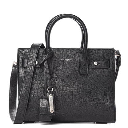 Saint Laurent Grained Calfskin Nano Sac De Jour Souple Black 1 of 6