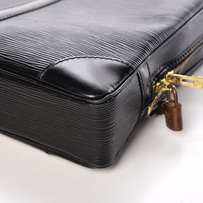 Louis Vuitton Epi Porte-Documents Voyage Briefcase Black 13 of 17