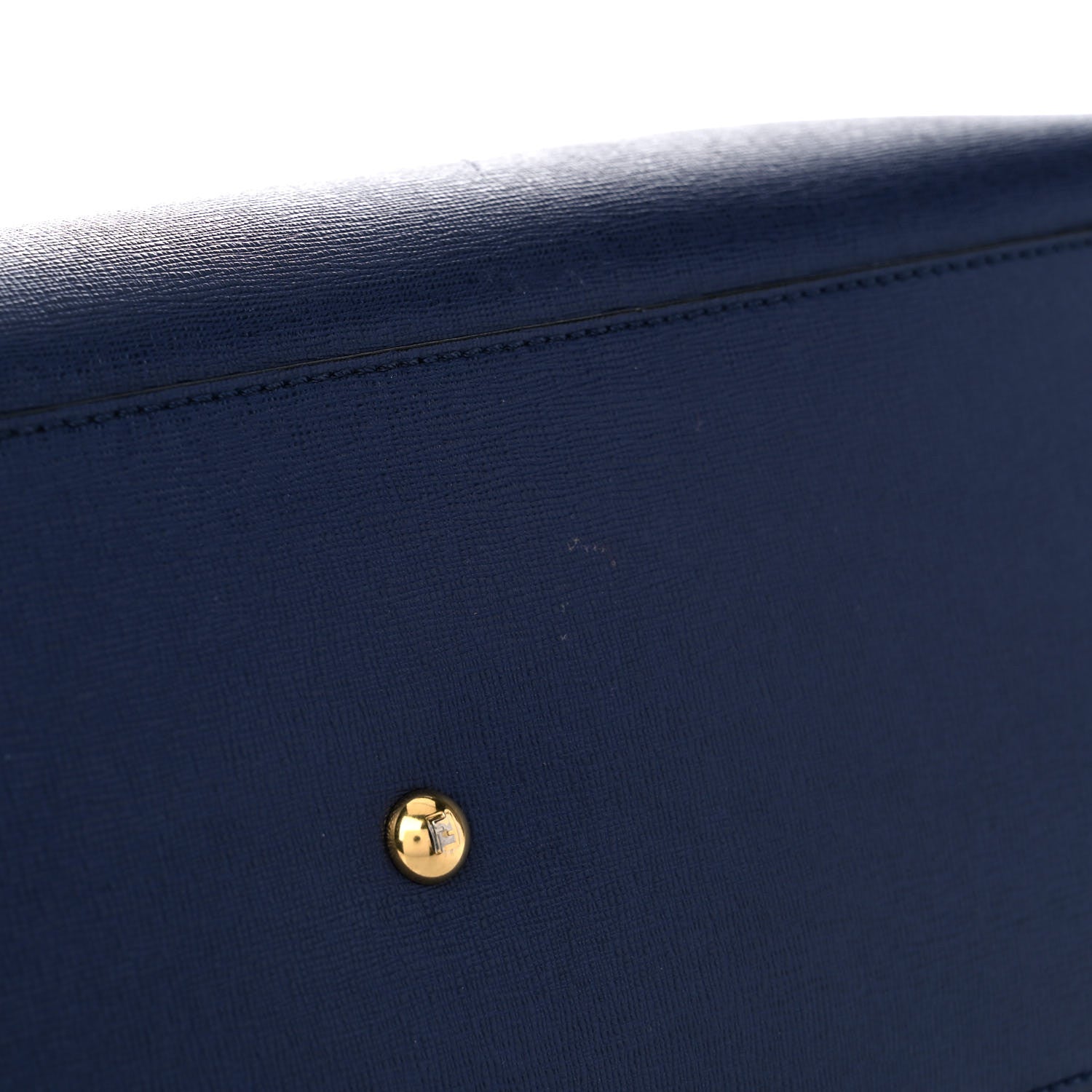 Fendi Vitello Elite Regular 2Jours Tote Blue 14 of 17
