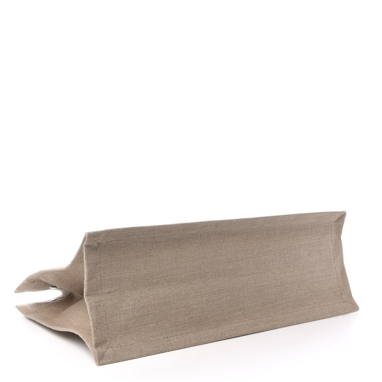 Linen Calfskin Rive Gauche Tote Optic White