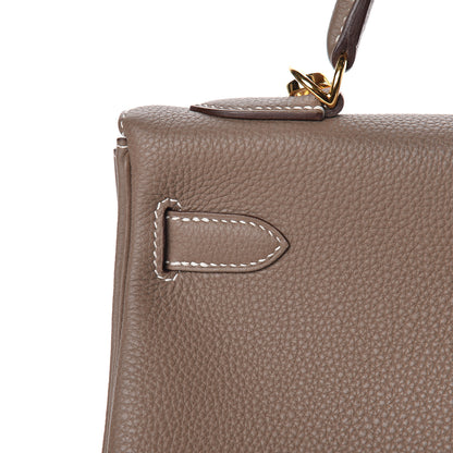 Hermes Togo Kelly Retourne 32 Etoupe 37 of 40