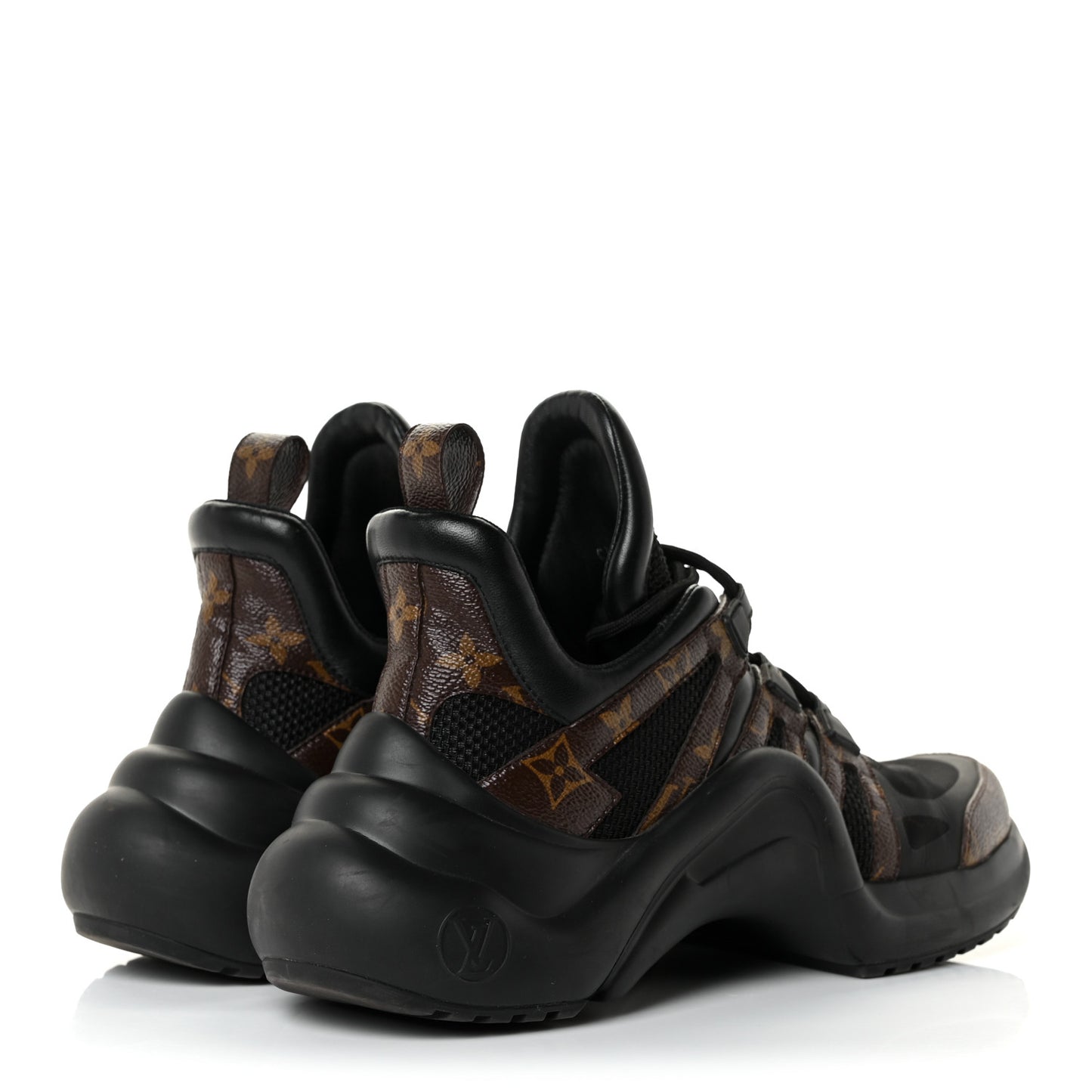 Calfskin Patent Monogram LV Archlight Sneakers 41 Black