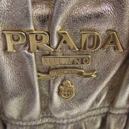 Prada Nappa Gaufre Dome Satchel Platino 7 of 12