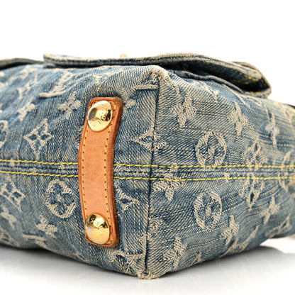 Louis Vuitton Monogram Denim Baggy PM Blue 9 of 10