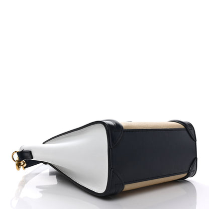 Celine Goatskin Smooth Calfskin Nano Tri-Color Luggage Firefly 4 of 9