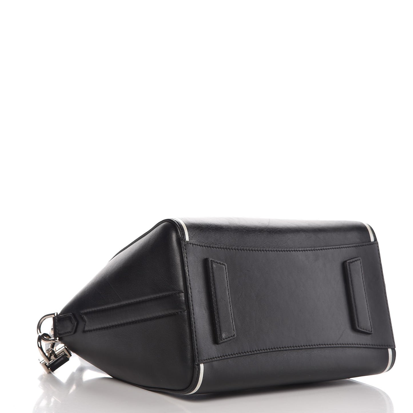 Calfskin Small Contrasted Frame Antigona Black