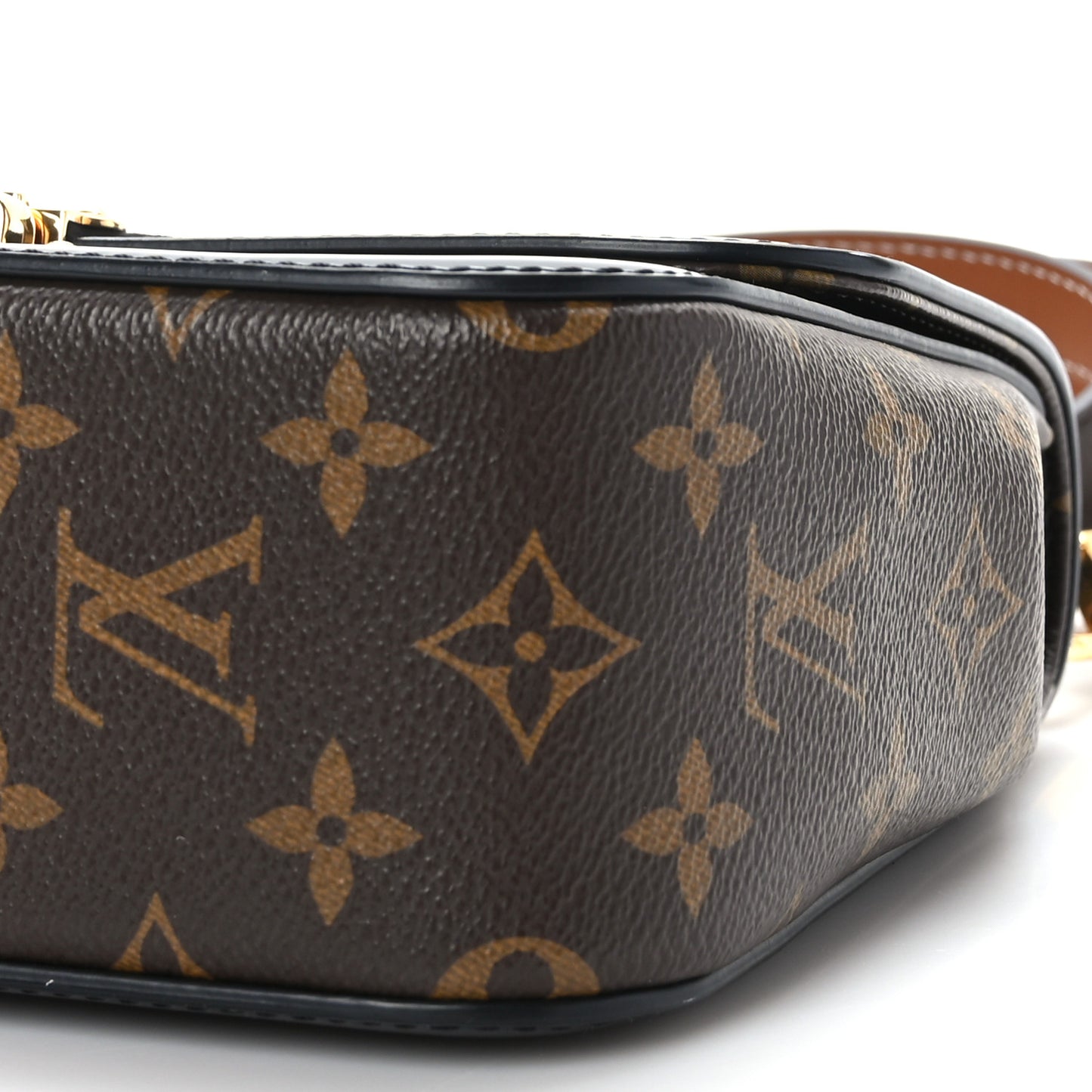 Patent Calfskin Monogram Cherrywood BB Black