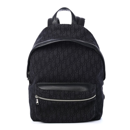 Christian Dior Oblique Calfskin Rider Backpack Black 1 of 8