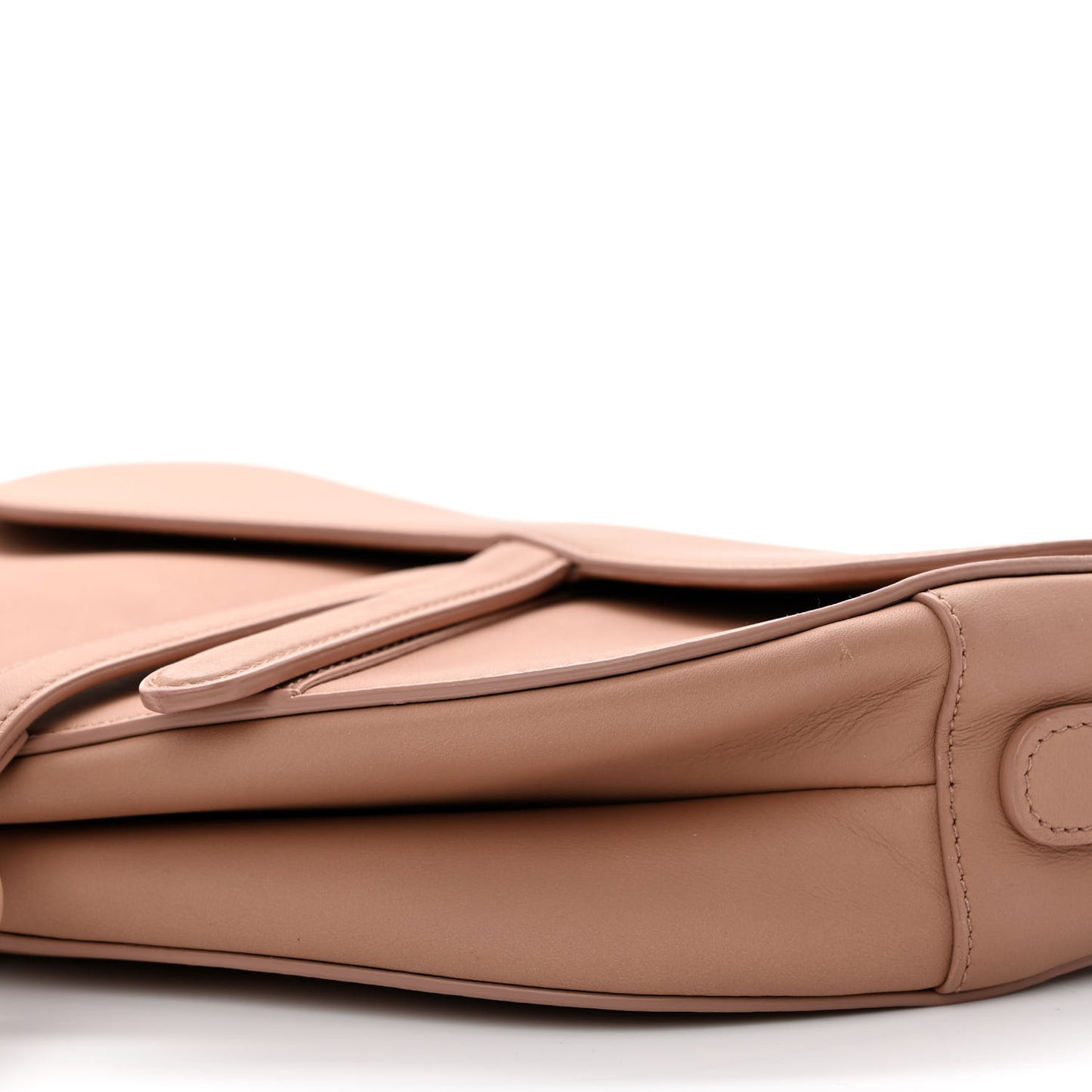 Ultra Matte Calfskin Saddle Bag Blush