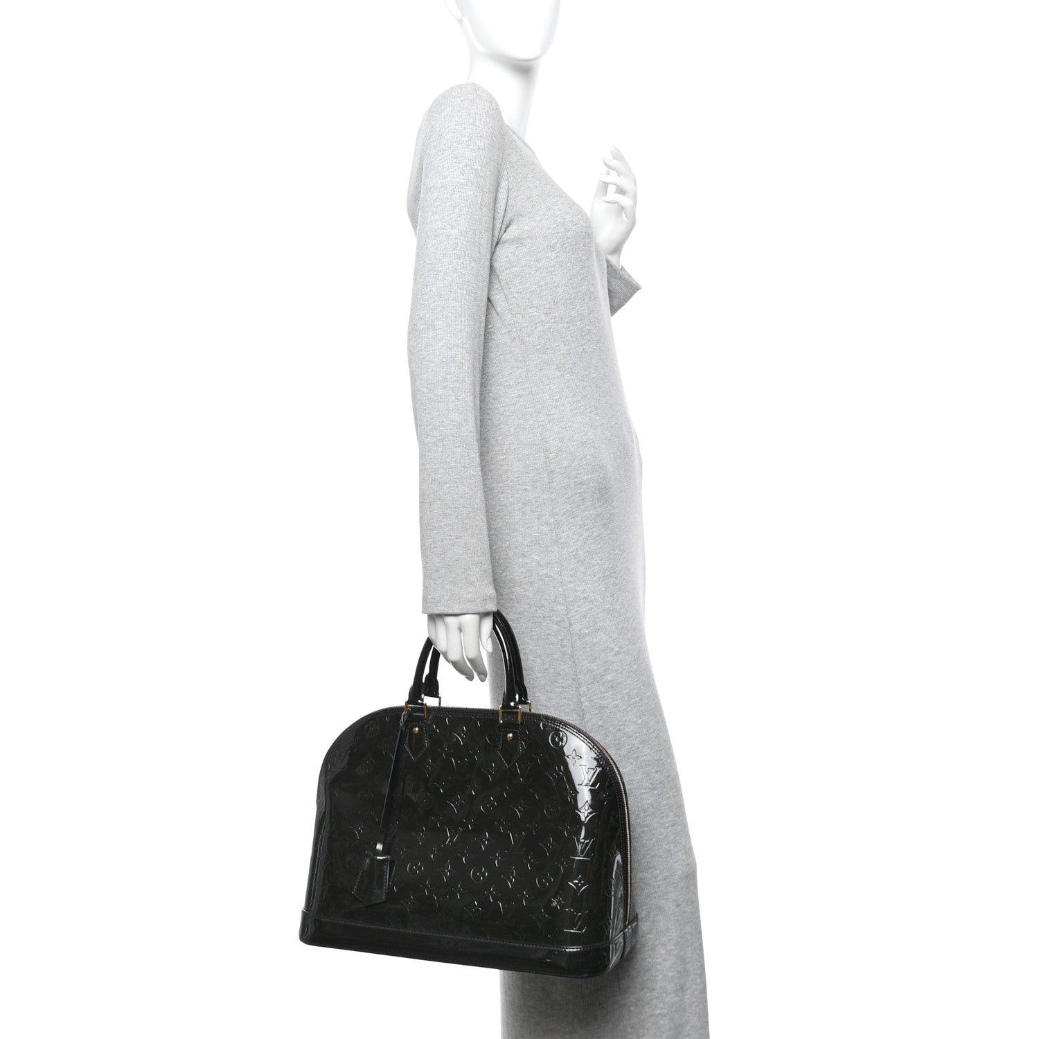 Louis Vuitton Vernis Alma GM Noir Magnetique 2 of 13