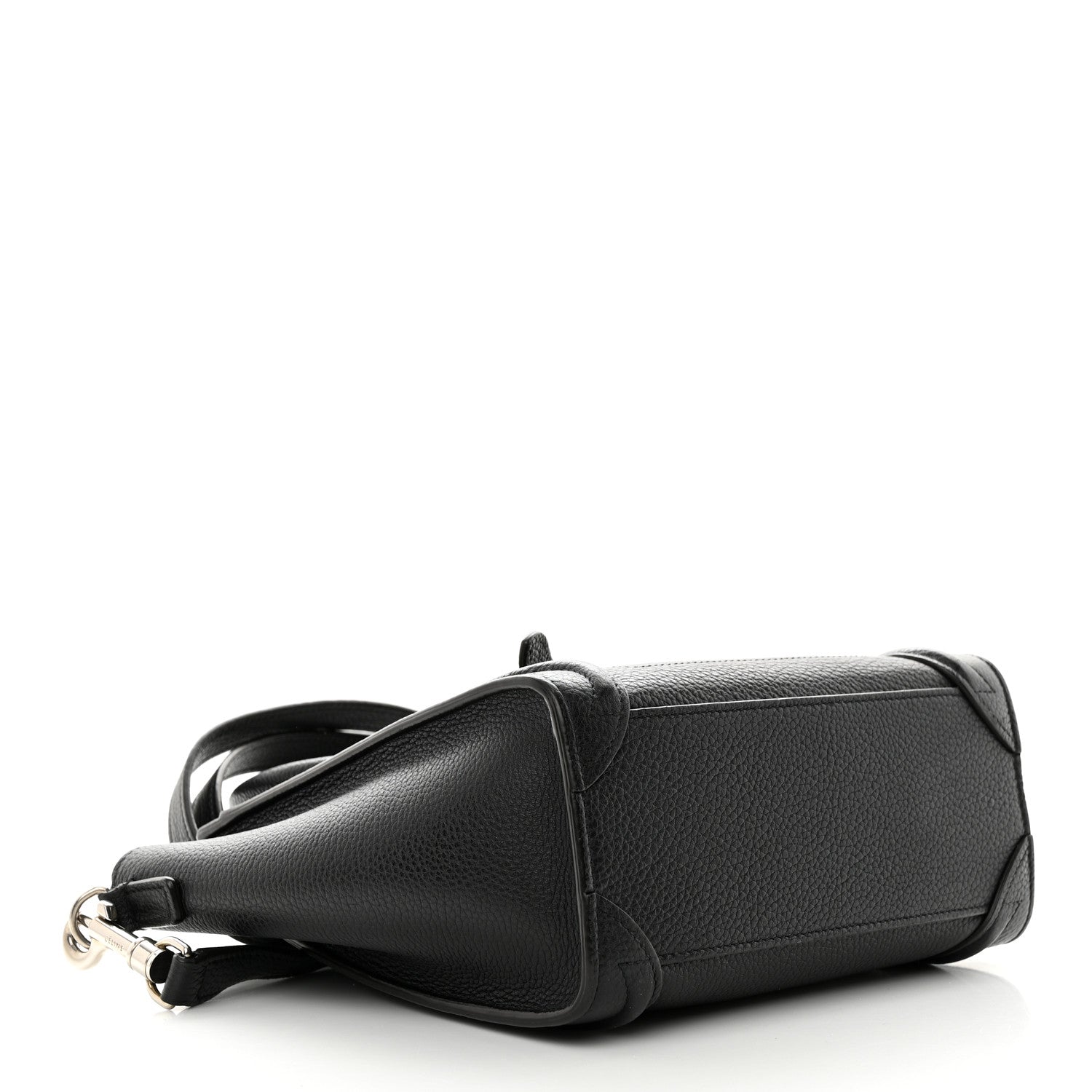 Celine Drummed Calfskin Nano Luggage Black 4 of 17