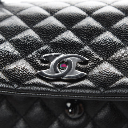 Chanel Caviar Quilted Medium Coco Handle Flap So Black 11 of 13
