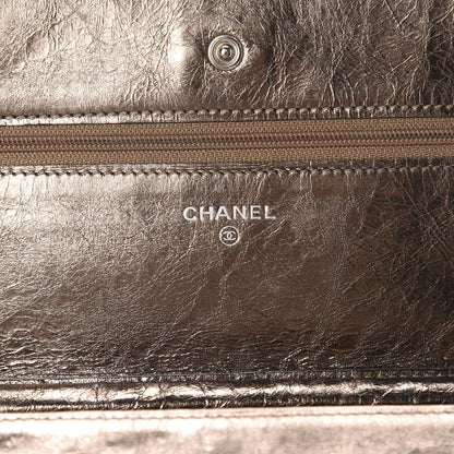 Chanel Metallic Aged Calfskin Quilted Reissue Wallet On Chain WOC Bronze 8 of 12