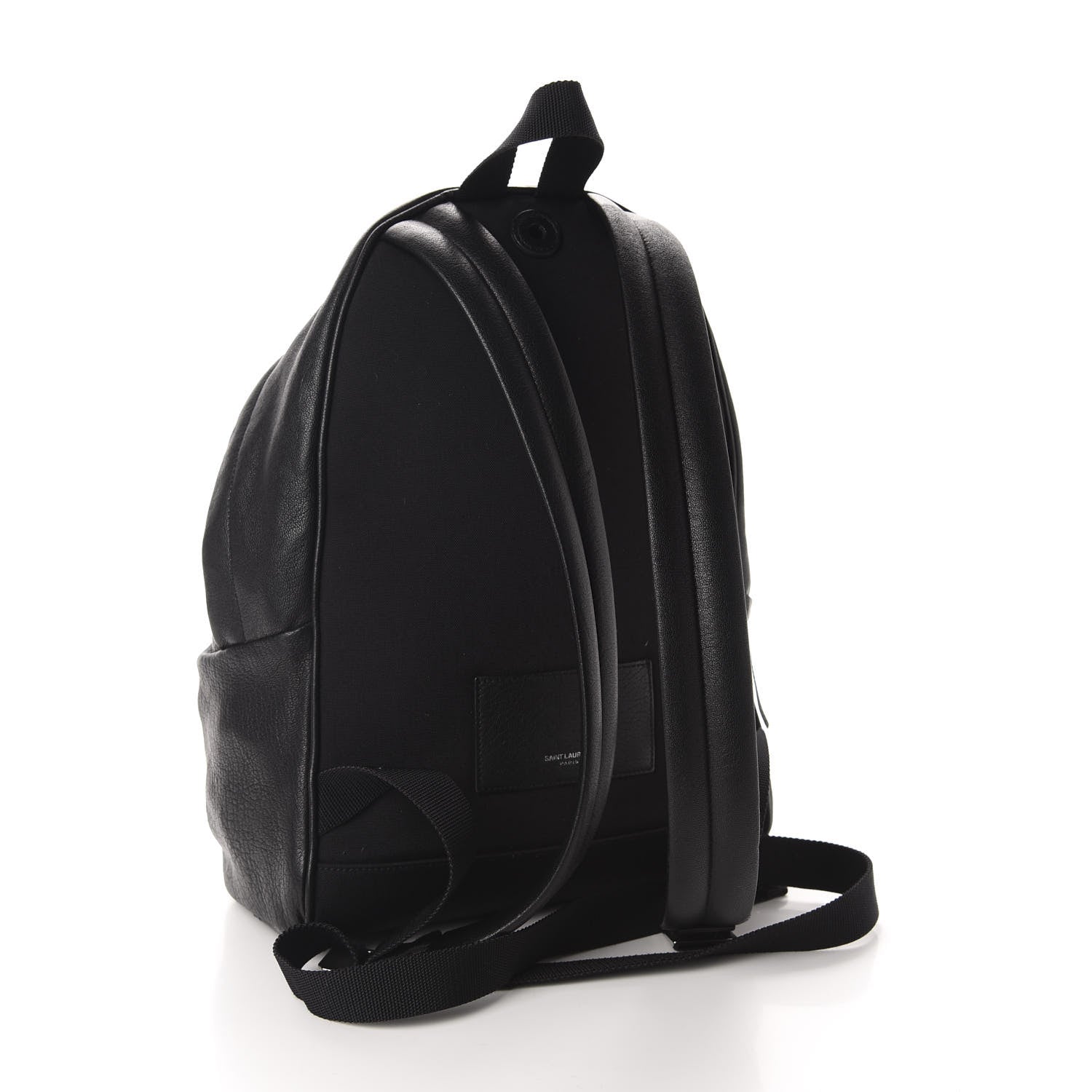 Saint Laurent Lambskin Mini City Backpack Black 2 of 9