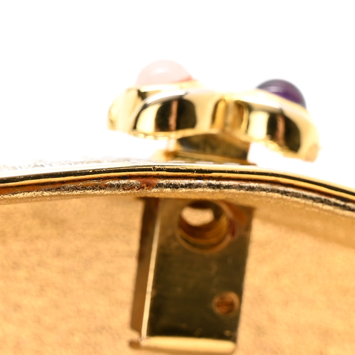 Judith Leiber Crystal Flower Minaudiere Clutch Gold 9 of 11