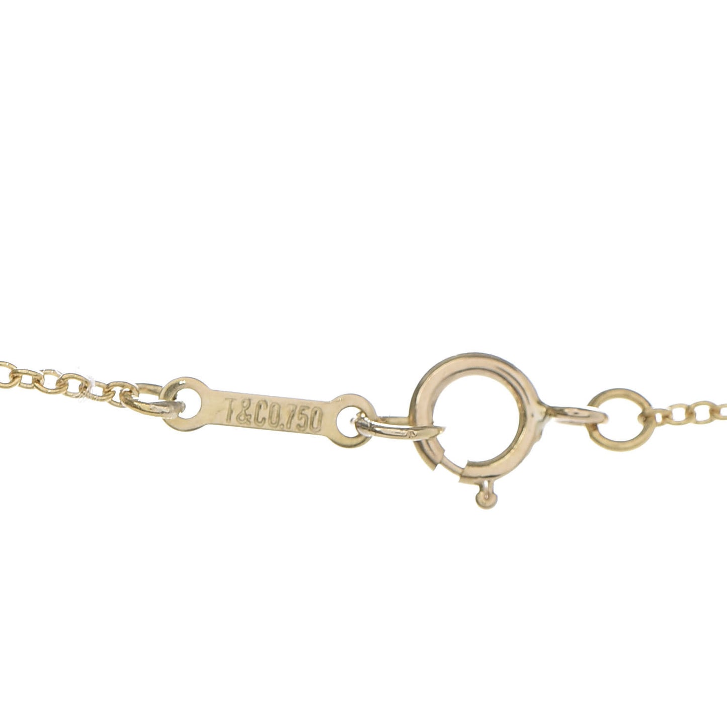 18K Yellow Gold Mini Paloma Picasso Loving Heart Pendant Necklace