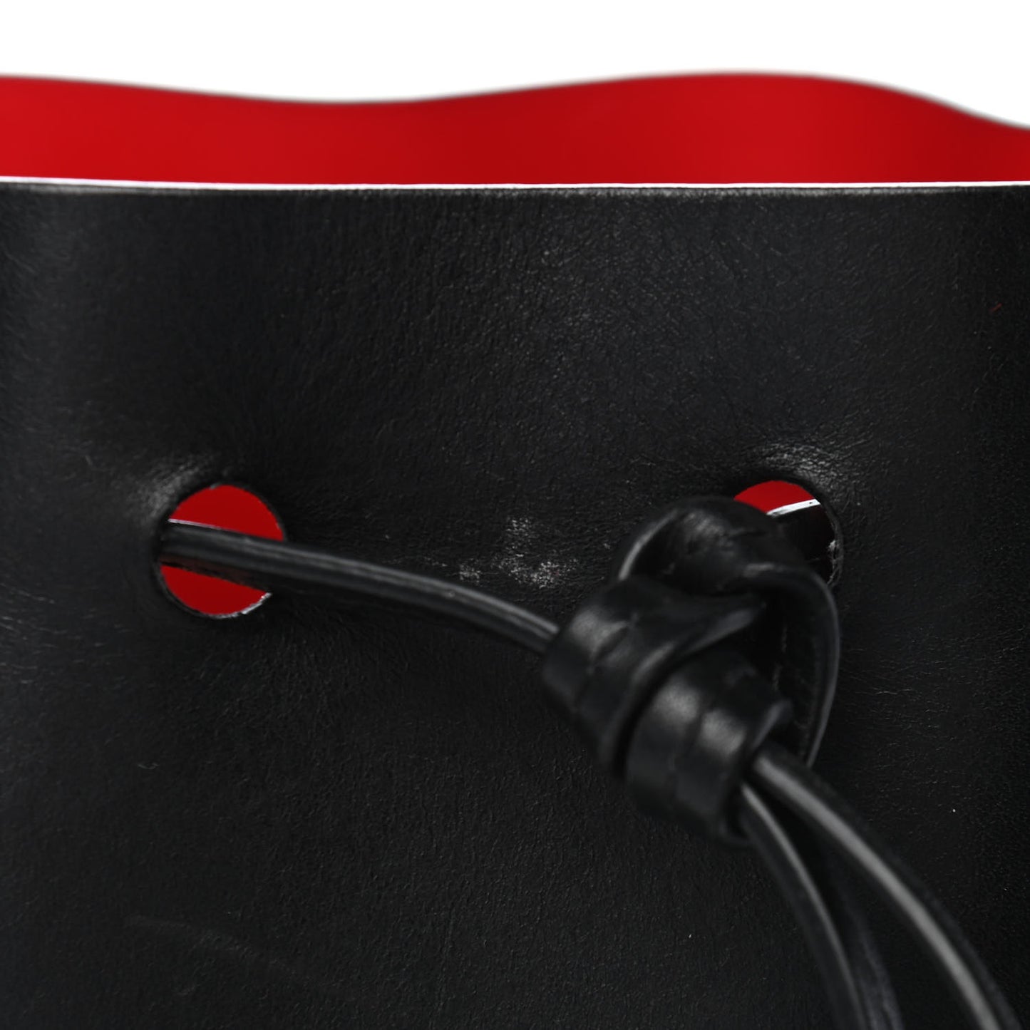 Calfskin Mini Mini Bucket Bag Black Flamma
