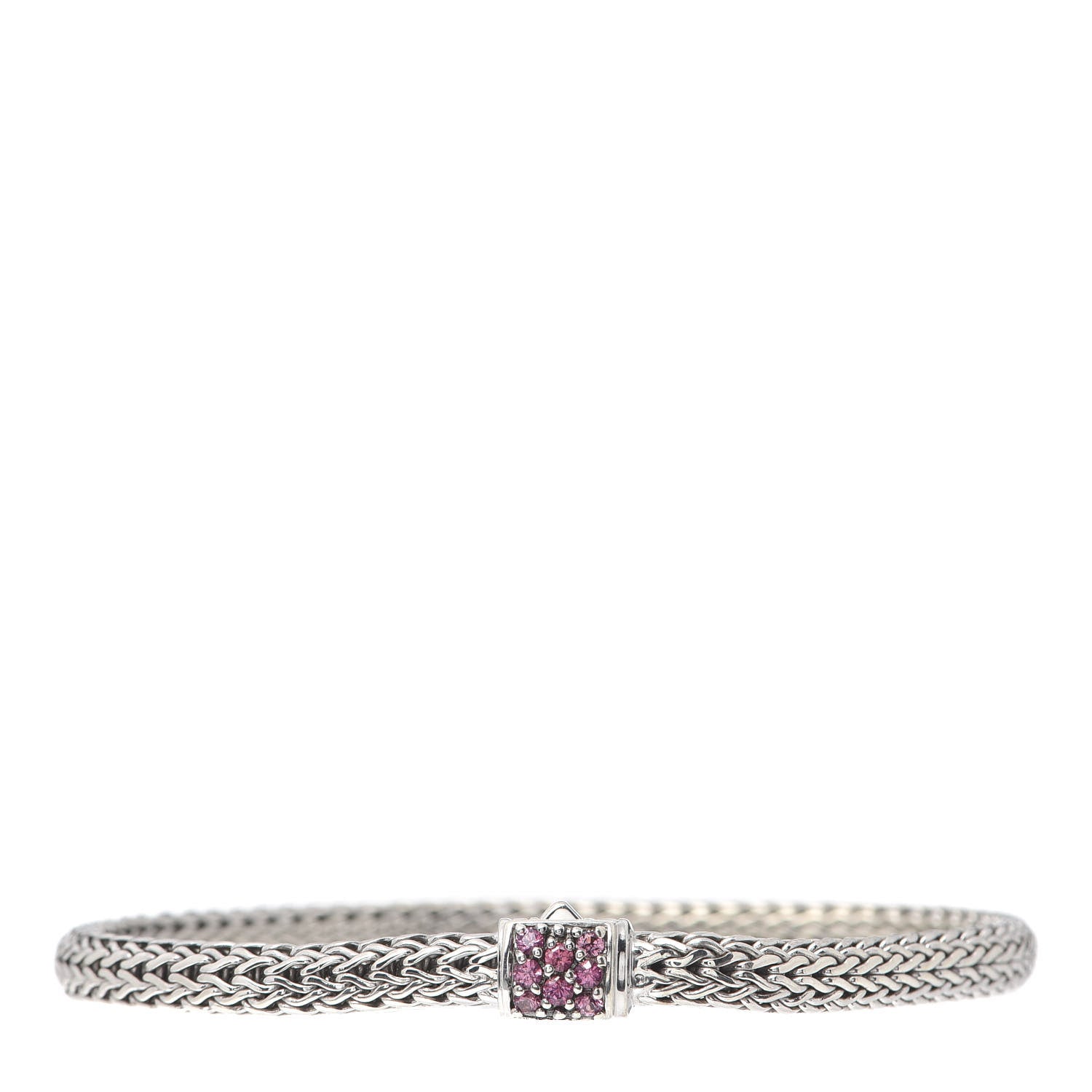 John Hardy Sterling Silver Pink Spinel 5mm Classic Chain Bracelet 1 of 4