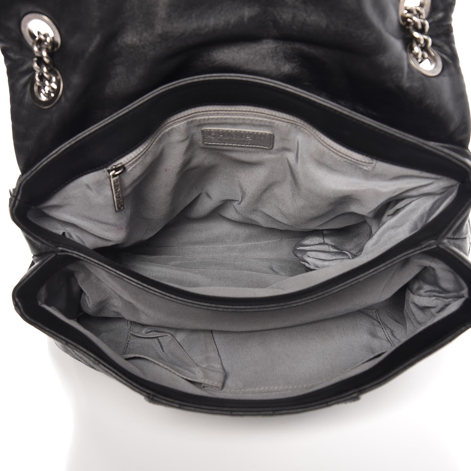 Chanel Calfskin Coco Pleats Flap Black 5 of 10
