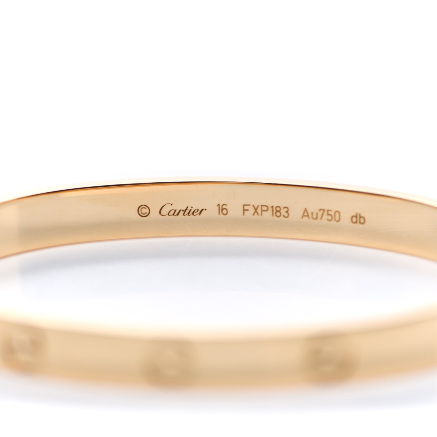 18K Yellow Gold LOVE Bracelet 16