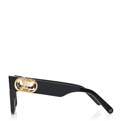 Louis Vuitton Acetate LV Link PM Square Sunglasses Z1566W Black 3 of 9