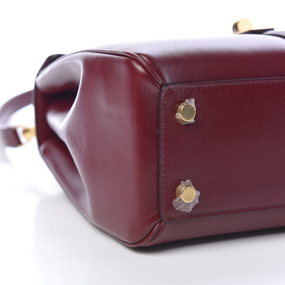 Celine Satinated Calfskin Small 16 Top Handle Bag Light Burgundy 5 of 12
