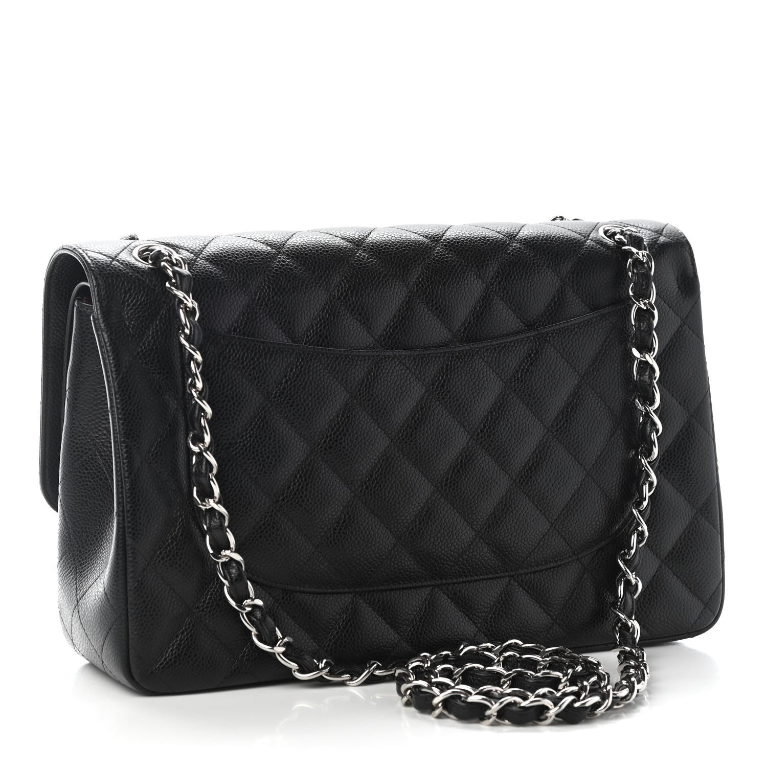 Chanel Caviar Quilted Jumbo Double Flap Black 3 of 9
