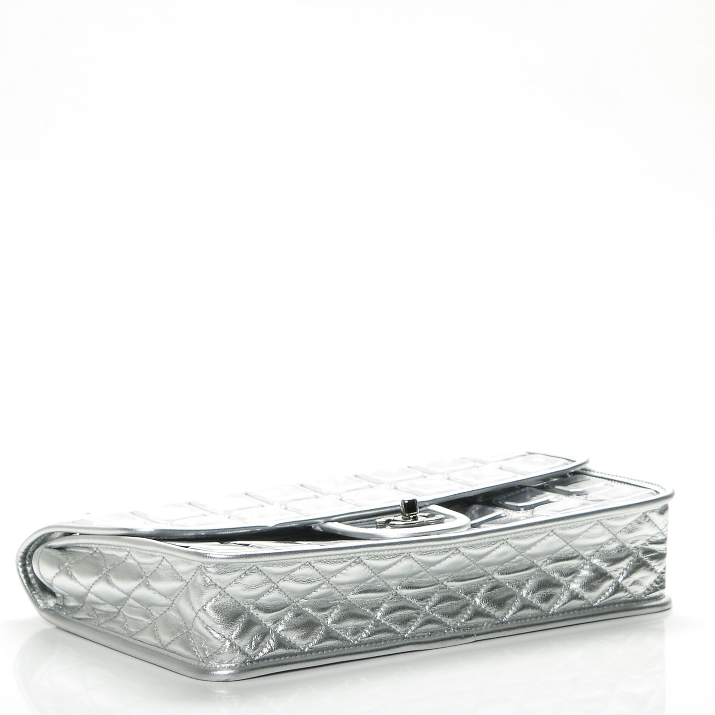 Vinyl Large Ice Cube Flap Silver