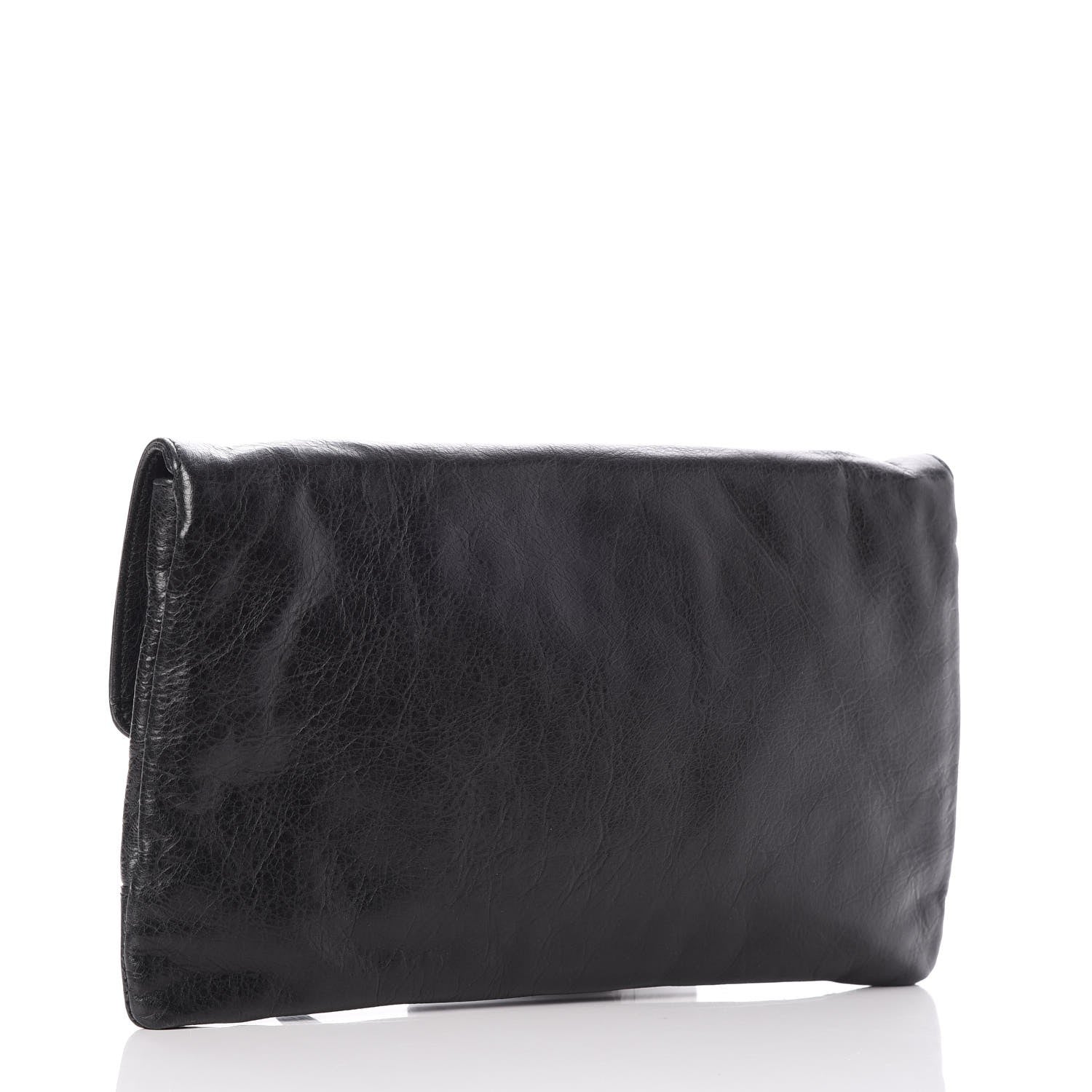 Balenciaga Agneau Classic Hardware Envelope Clutch Black 3 of 7