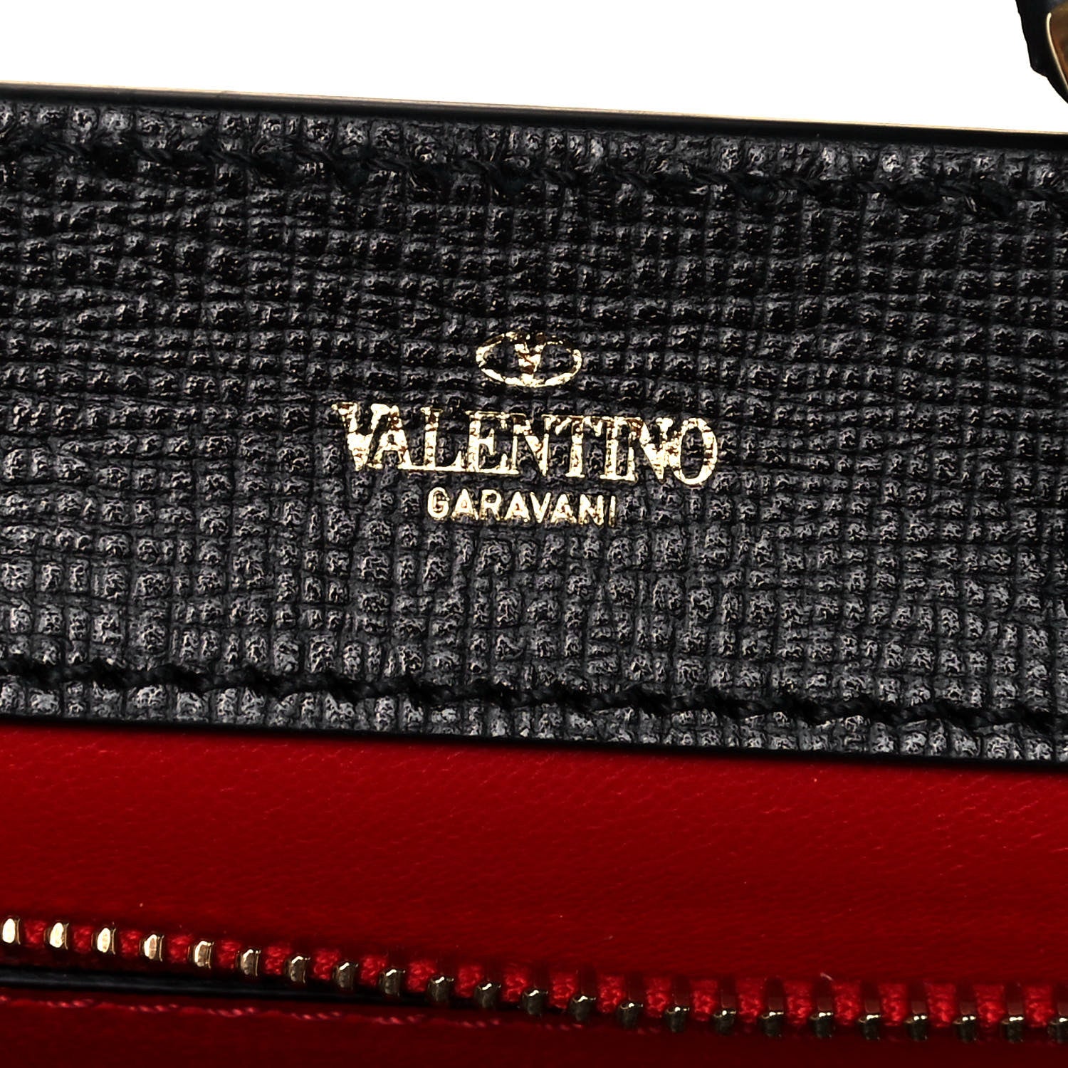 Valentino Garavani Grainy Calfskin Mini Rockstud Alcove Top-Handle Bag Black 5 of 12
