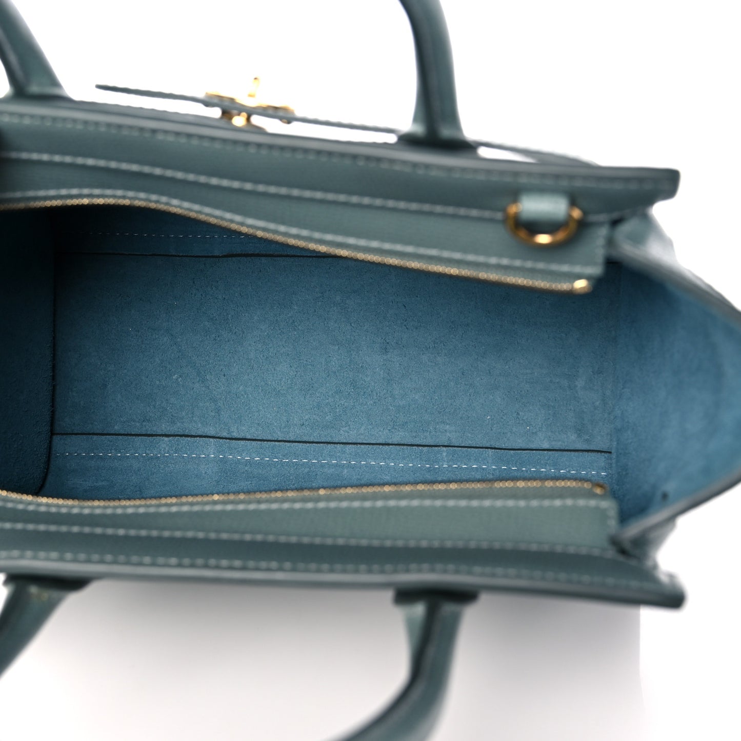 Small Classic Grain Mini Zipped Bayswater Antique Blue