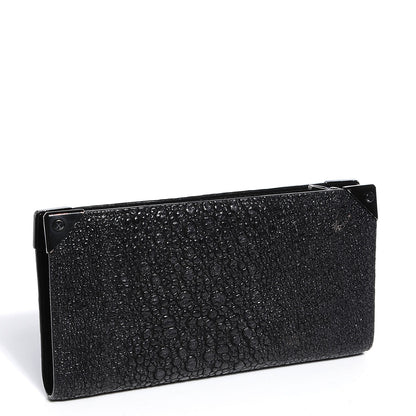 Alexander Wang Textured Leather Prisma Continental Wallet Black 3 of 7