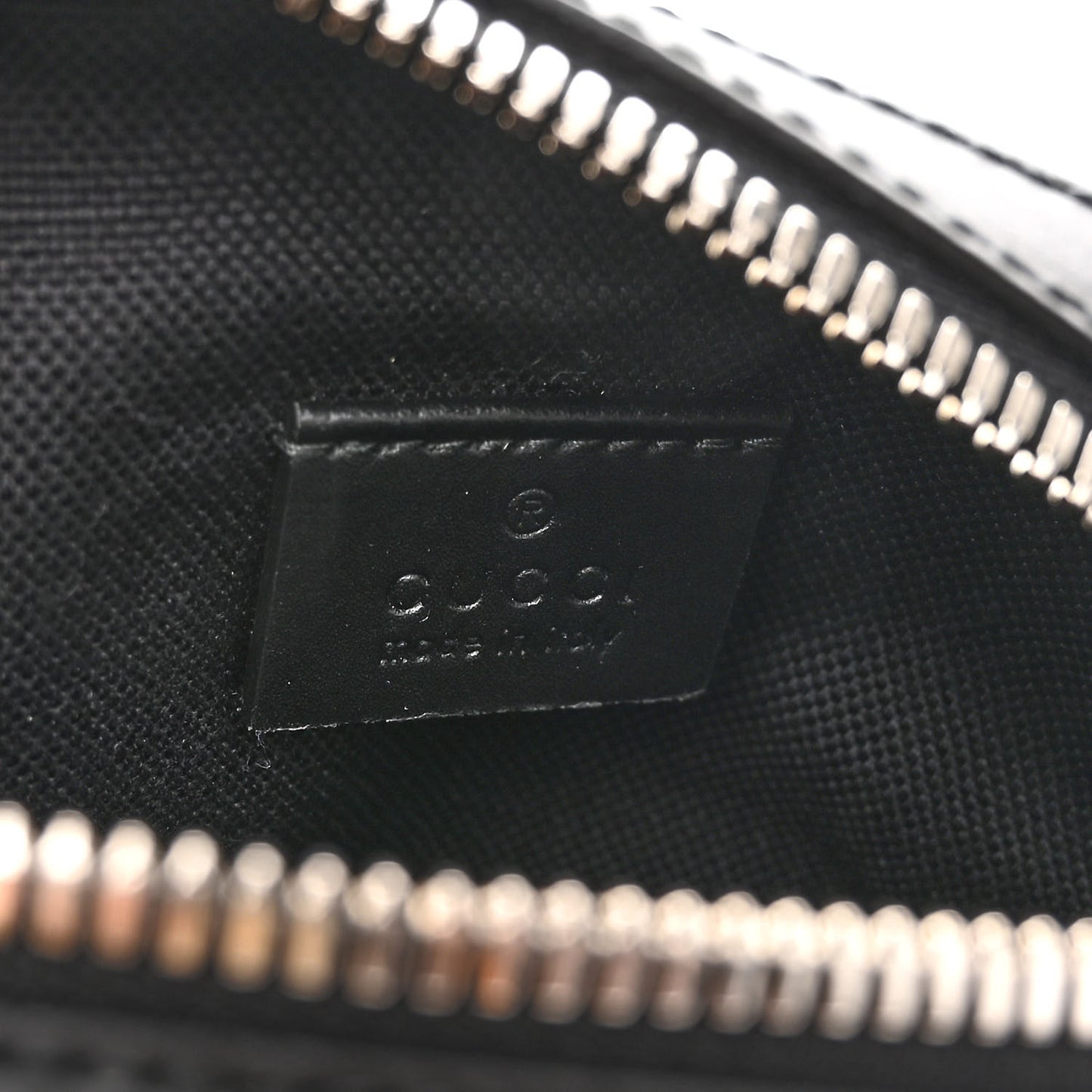 GG Supreme Monogram Appia Calfskin Web Small Camera Messenger Bag Black Grey