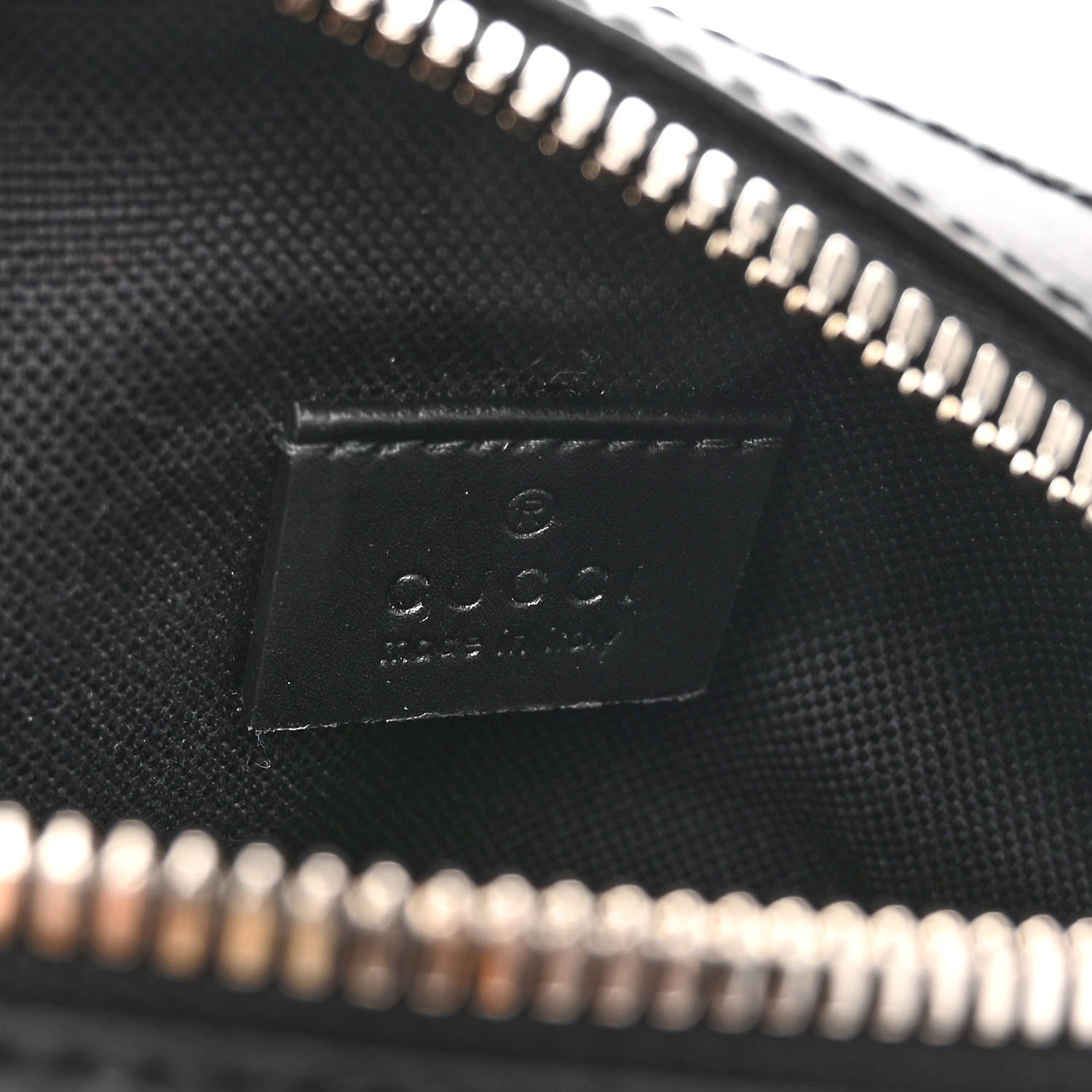 Gucci GG Supreme Monogram Appia Calfskin Web Small Camera Messenger Bag Black Grey 6 of 10