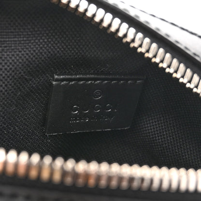 Gucci GG Supreme Monogram Appia Calfskin Web Small Camera Messenger Bag Black Grey 6 of 10