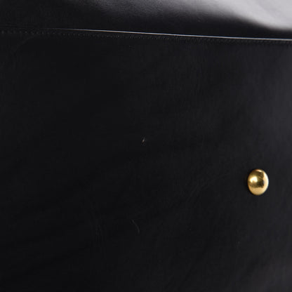 Saint Laurent Calfskin Classic Duffle 12 Black 13 of 15