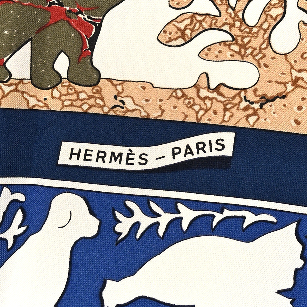 Hermes Silk Early America Scarf 90 2 of 4