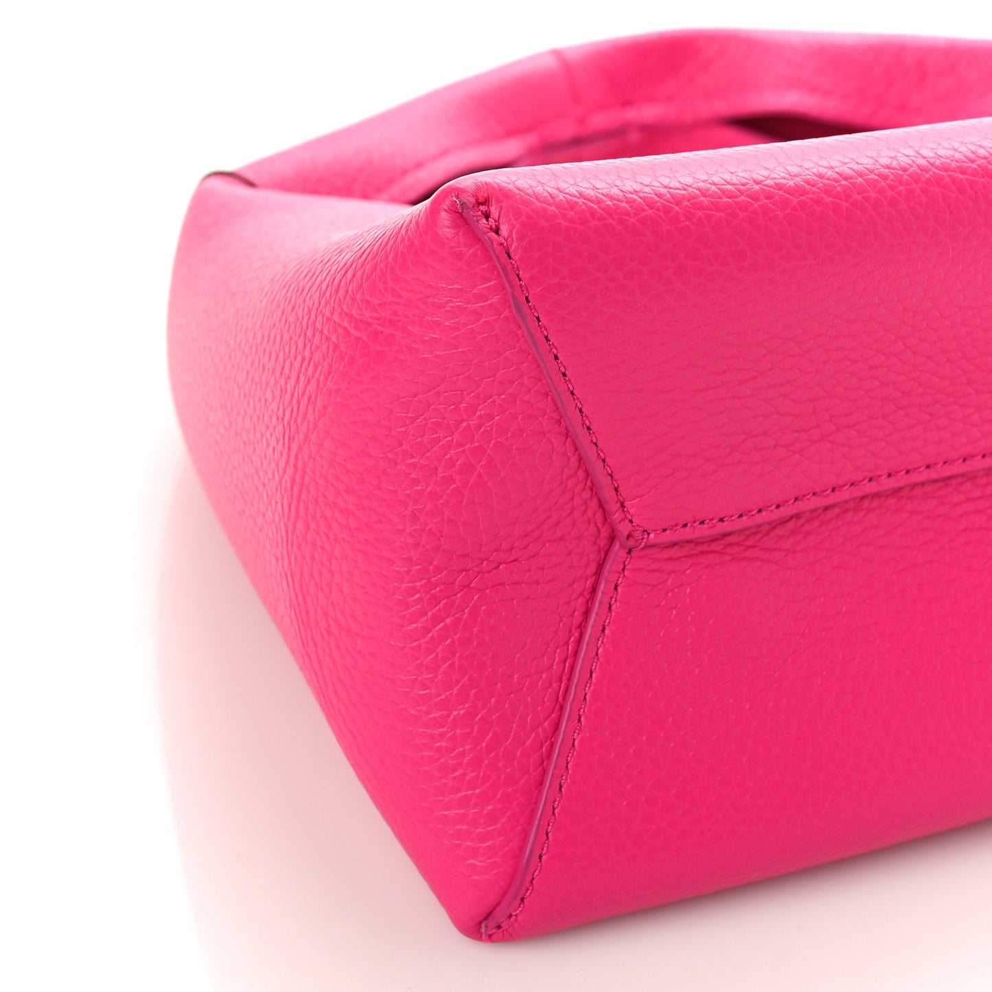 Grained Calfskin Mini The Sack Bag Hot Pink