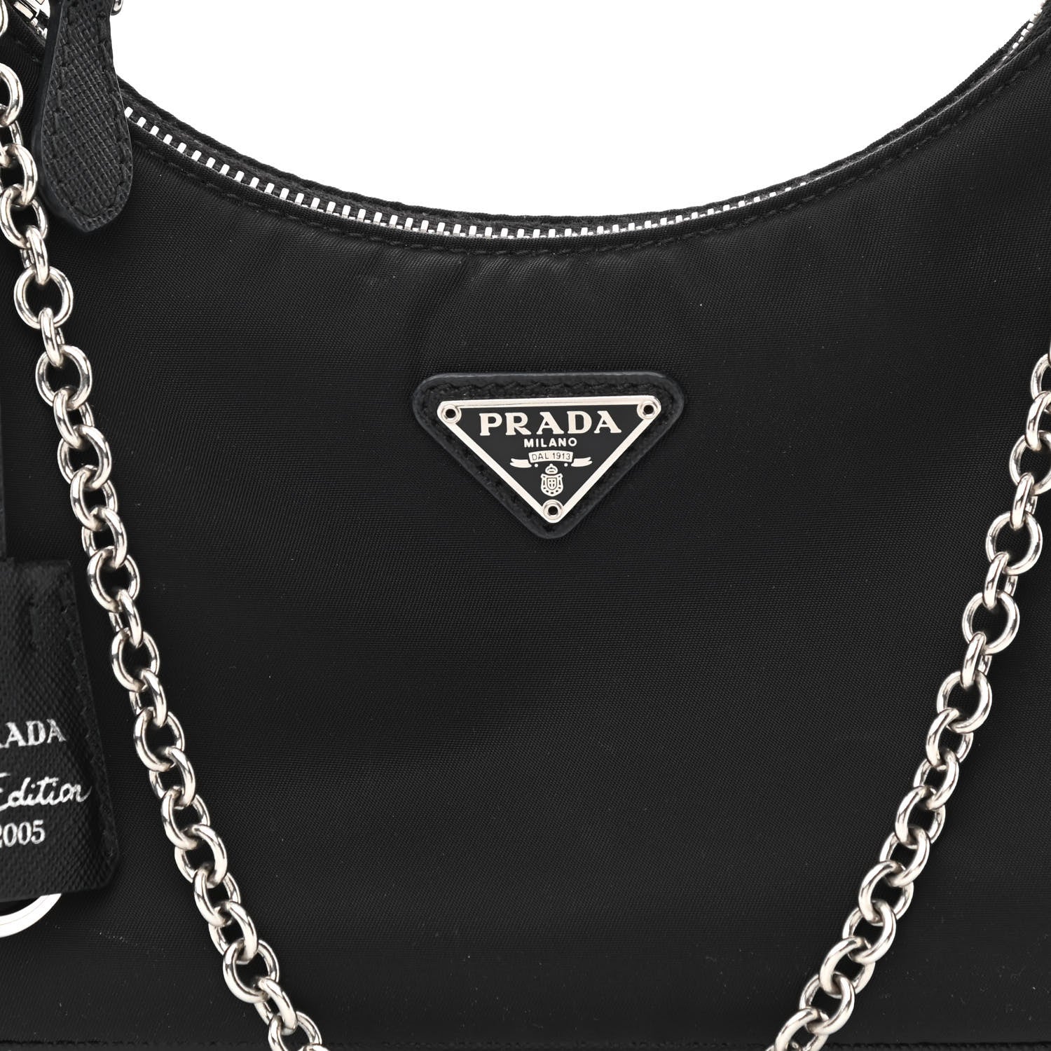 Prada Nylon Re-Edition 2005 Shoulder Bag Black 10 of 13