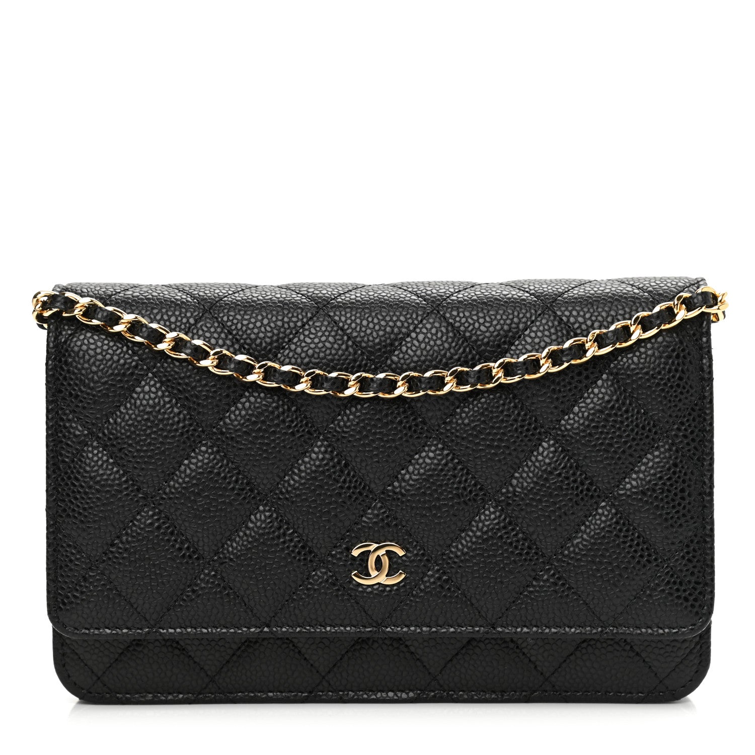 Chanel Caviar Quilted Wallet On Chain WOC Black 1 of 10