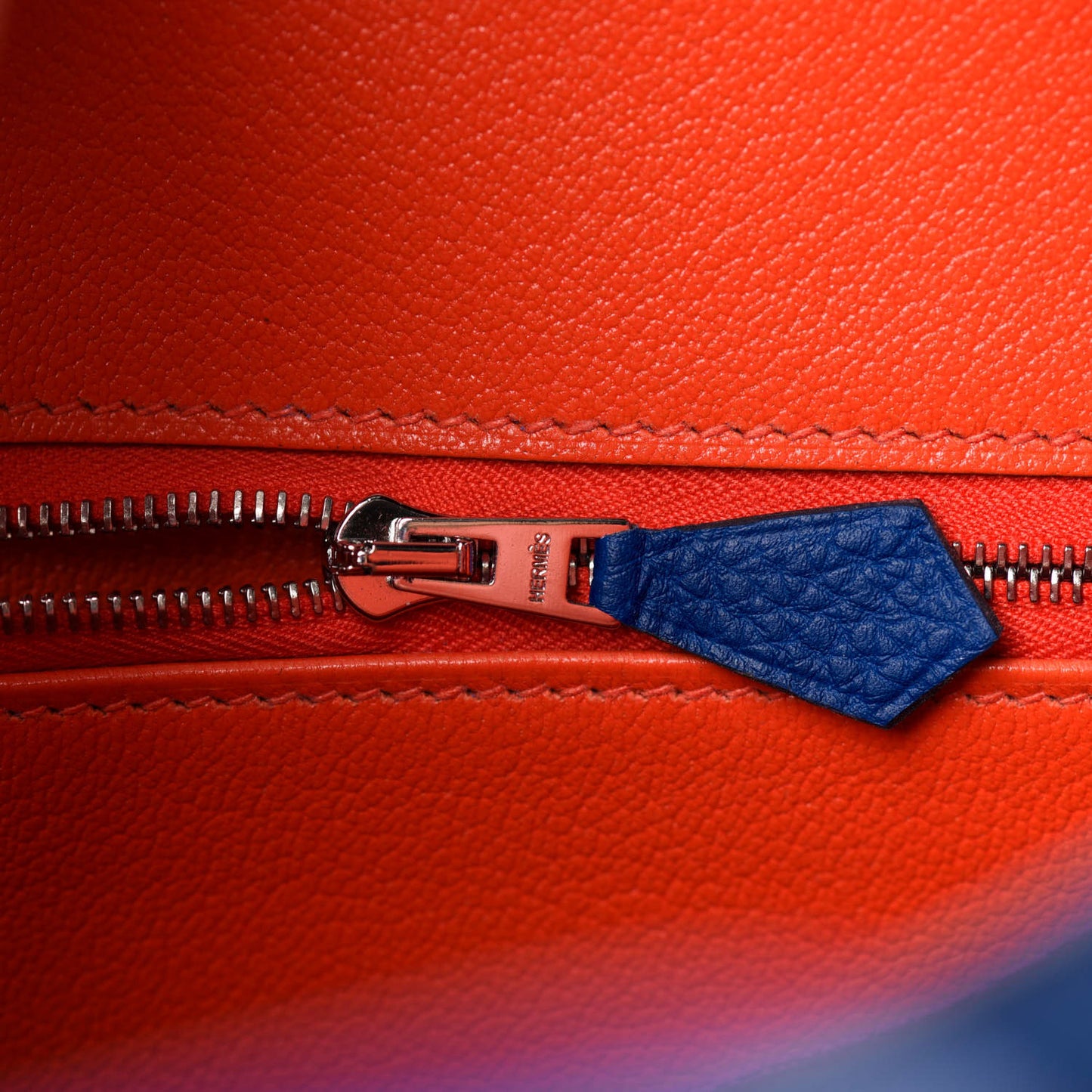 Togo Verso Birkin 25 Bleu Royal Capucine