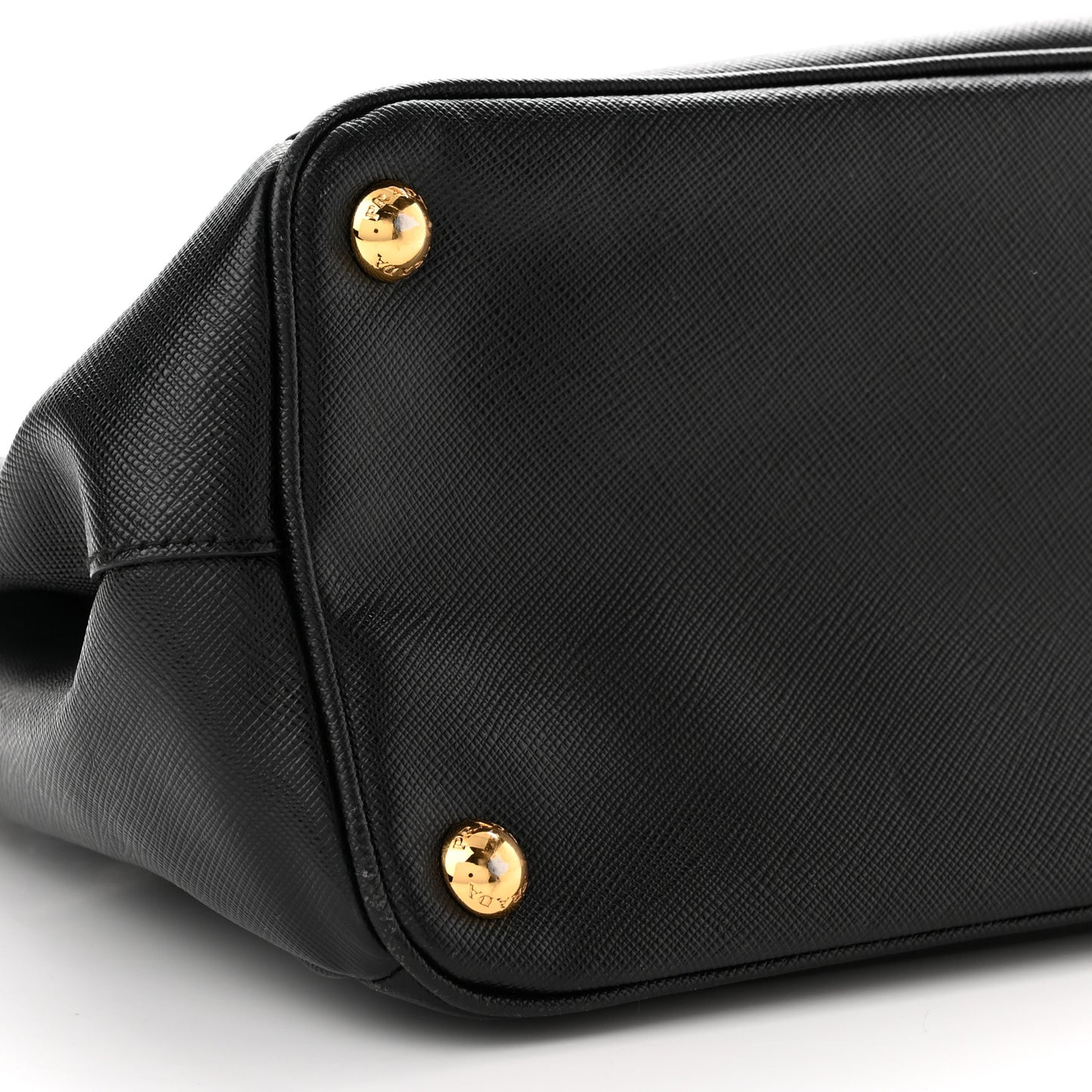 Saffiano Small Galleria Double Zip Tote Black