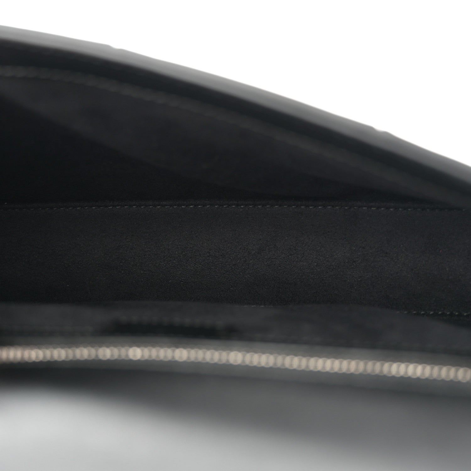 Gucci Senna Calfskin Lines Petite GG Top Handle Shoulder Bag Black Mystic White 5 of 11