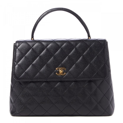 Chanel Caviar Quilted Jumbo Kelly Flap Black 1 of 10